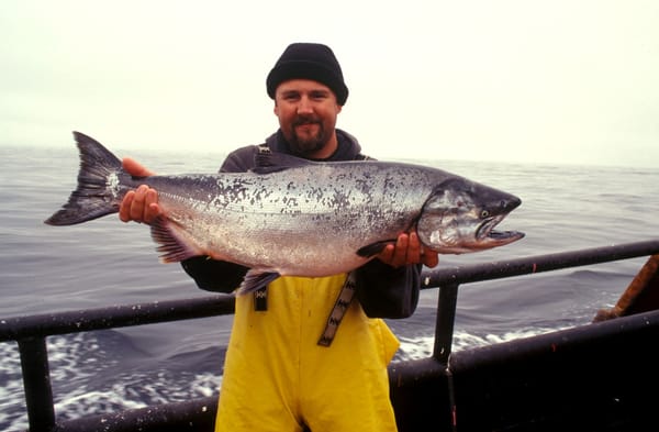 Fisherman feeling good about fresh caught seafood